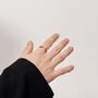 Double Drop Ring In Silver Or Gold, thumbnail 12 of 12