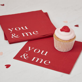 Eco You And Me Valentines Napkins, 2 of 4