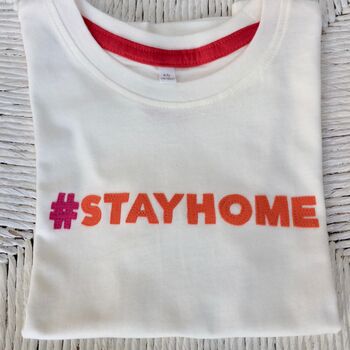 Stayhome Kids Handmade Unisex Organic Cotton T Shirt, 2 of 3