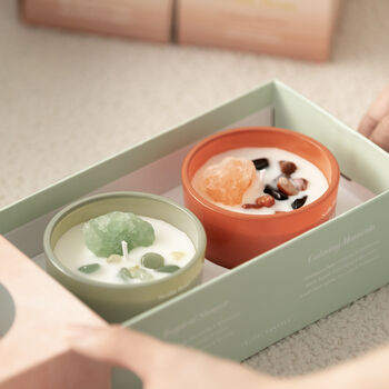 Crystal Infused Aromatherapy Candle Gift Set, 12 of 12