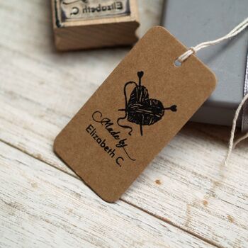 Bespoke Knitting Rubber Stamp By Pretty Rubber Stamps ...