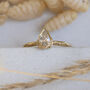 Oak Leaf Engagement Ring With Lab Grown Diamond, thumbnail 2 of 5