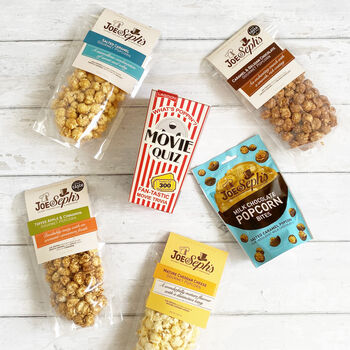 Popcorn And Movie Quiz Gift Box By Joe & Seph's Popcorn ...