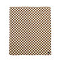 Sona Checkerboard Coffee And Cream Recycled Cotton Throw, thumbnail 7 of 7