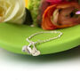 Thank You Teacher Sterling Silver Tiny Leaf Bracelet, thumbnail 3 of 12