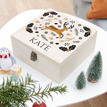 Personalised Scandi Deer Christmas Eve Box, 8 of 12