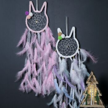 Bunny Rabbit Pastel Dream Catcher Decor For Baby's Room, 2 of 7