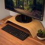 Wood Bamboo Desk Computer Laptop Stand, thumbnail 2 of 8