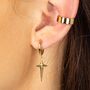 Prairie Star Charm Hoop Earrings, thumbnail 1 of 6