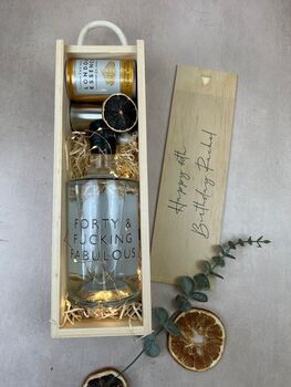 Personalised Gin Bottle Gift 40th Birthday Gift, 3 of 3