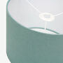 Linen Dusty Turquoise Lampshade, thumbnail 6 of 9