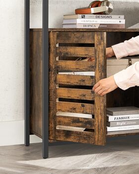 Floor Cabinet With Shelves And Louvred Doors, 7 of 8