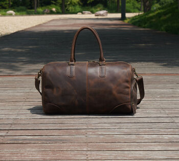 Worn Look Leather Boot Bag, 10 of 12