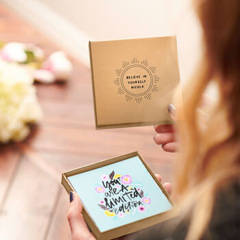 Personalised Mini Box Of Positive Mantra Prints, 2 of 5