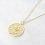 Dainty Rose Flower Gold Plated Charm Necklace, thumbnail 1 of 5