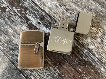 Personalised Engraved Zipper Lighter, 3 of 7