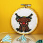 Cute Reindeer Cross Stitch Kit, thumbnail 1 of 10