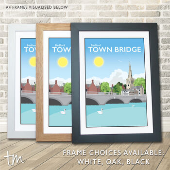 Town Bridge, Bedford Travel Print, 3 of 7