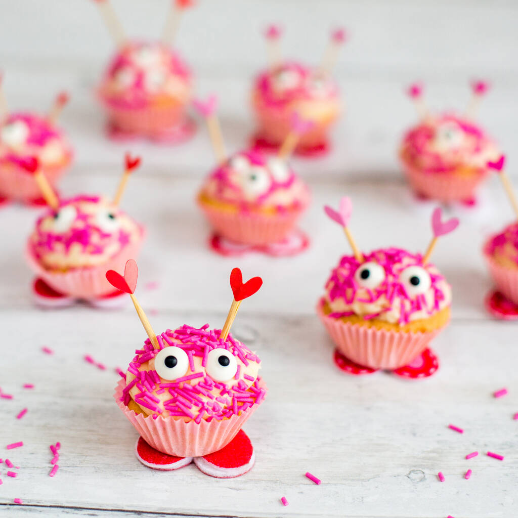 Valentines Love Bug Cupcake Kit By Craft & Crumb 