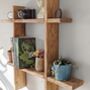 Reclaimed Wooden Wall Mounted Display Shelf, thumbnail 3 of 8
