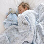 Personalised Blanket And Comforter Blue Baby Gift Set, thumbnail 9 of 12