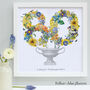 Personalised 70th, 80th, 90th Birthday Floral Collage, thumbnail 9 of 12