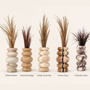 Calacatta Viola Marble Sculptural Vase, 3 of 3