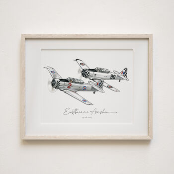 Personalised Plane Portrait, Father's Day Gift For Dad, 9 of 12
