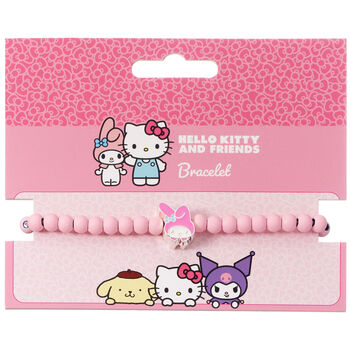 Hello Kitty Pink Beaded Bracelet With My Melody Charm, 6 of 6