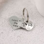 Daddy Gift From Child Personalised Pocket Heart Keyring, thumbnail 8 of 9