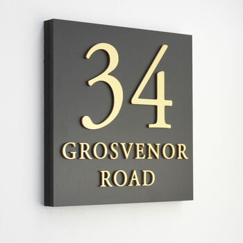 Personalised Square House Sign, 5 of 10