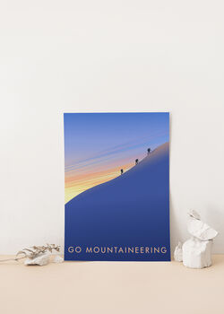 Go Mountaineering Travel Poster Art Print, 2 of 8