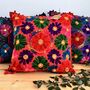 Hand Embroidered Flower Cushion Cover, thumbnail 4 of 11