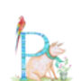 L Is For Llama Alphabet Art Print, thumbnail 6 of 12