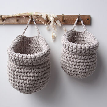 Crochet Wall Hanging Basket, 8 of 11