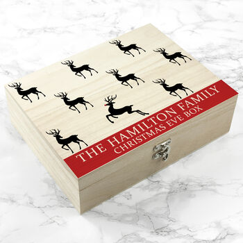 Personalised Reindeer Family Christmas Eve Box, 5 of 6