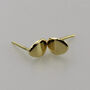 Handmade Solid 18ct Gold Deicate Stud Earrings, thumbnail 1 of 4