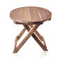 Round Folding Coffee Table 50cm Recycled Wood, thumbnail 5 of 6