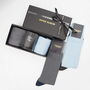 Lux Taylor Grey And Sky Luxury Socks Gift Box Dad Glass, thumbnail 1 of 3
