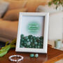 Jade Crystal Grid Framed Wall Art | Chakra Décor Gift, thumbnail 2 of 2