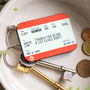 Personalised Train Ticket Keyring For Aunt, thumbnail 1 of 2