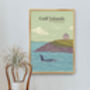 Gulf Islands National Park Canada Travel Poster Print, thumbnail 5 of 8