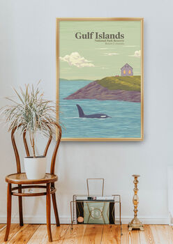 Gulf Islands National Park Canada Travel Poster Print, 5 of 8