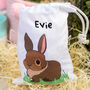 Personalised Rabbit Easter Egg Hunt Drawstring Bag, thumbnail 5 of 7