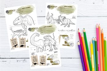 Dinosaur Colour In Activity Craft Set, 6 of 11