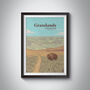 Grasslands National Park Canada Travel Poster Art Print, thumbnail 1 of 8