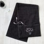 Personalised Gym Towel With Zip Pocket, thumbnail 2 of 3