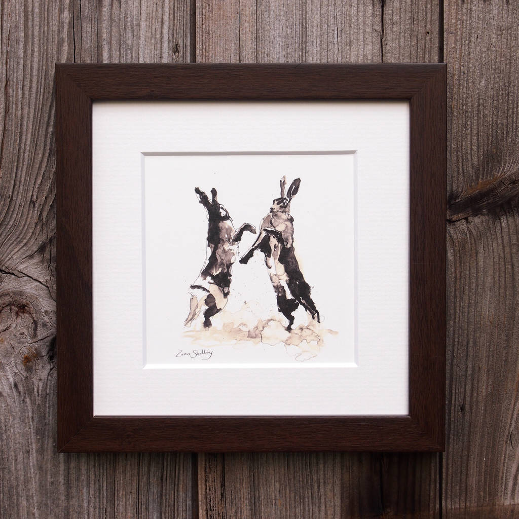Hare Print, Boxing Bout, 1 of 2
