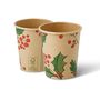 Festive Christmas Paper Cups 8oz | Holly And Berries, thumbnail 2 of 2