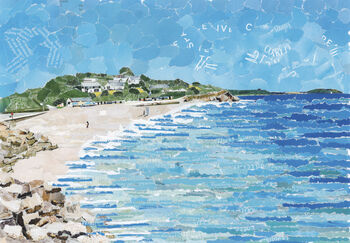 Swanpool Beach, Falmouth, Cornwall, Art Print, 3 of 5